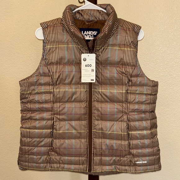 Lands End down puffer vest NWT - Picture 2 of 5